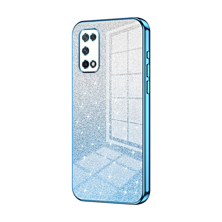 Gradient Glitter Powder Electroplated Phone Case, For OPPO A94 4G, For OPPO Find X3 / Find X3 Pro, For OPPO Reno5 4G/5G / Reno5 K, For OPPO Reno5 Pro+, For OPPO Reno5 Pro, For OPPO K7x / Realme V5 5G