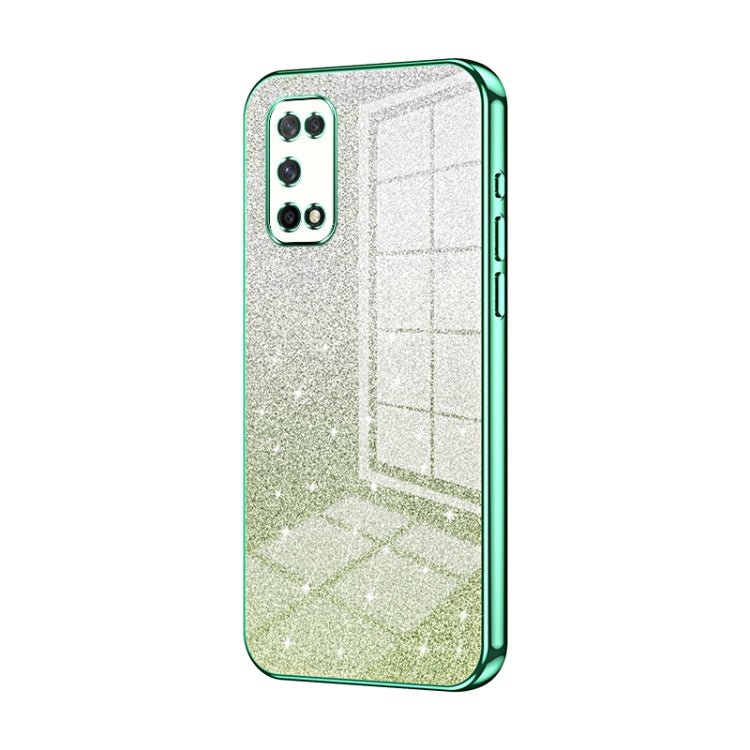 Gradient Glitter Powder Electroplated Phone Case, For OPPO A94 4G, For OPPO Find X3 / Find X3 Pro, For OPPO Reno5 4G/5G / Reno5 K, For OPPO Reno5 Pro+, For OPPO Reno5 Pro, For OPPO K7x / Realme V5 5G
