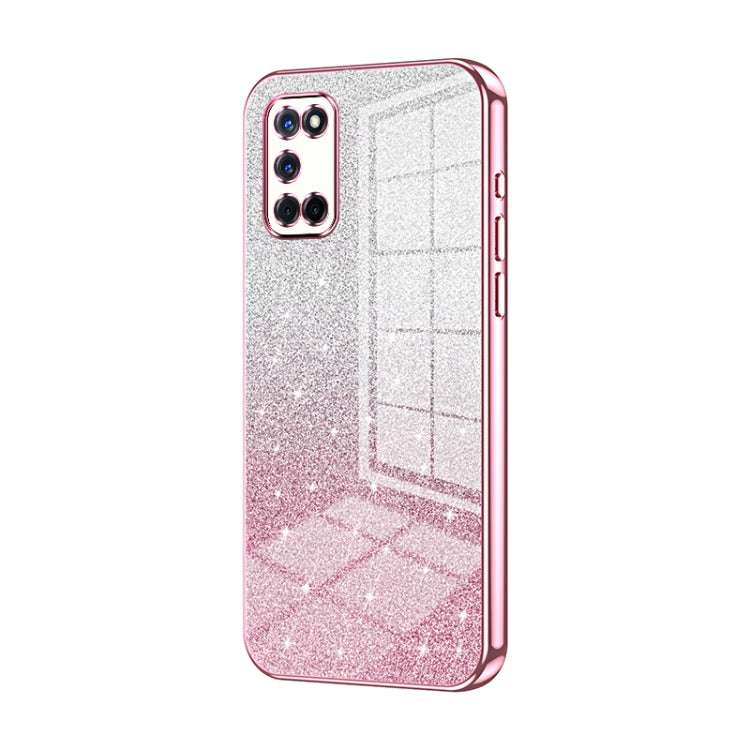 Gradient Glitter Powder Electroplated Phone Case, For OPPO A52 / A72 / A92, For OPPO Reno3 4G / F15 / A91, For OPPO Reno3 Pro, For OPPO A8 / A31 2020, For OPPO A91, For OPPO Reno2 Z / Reno2 F