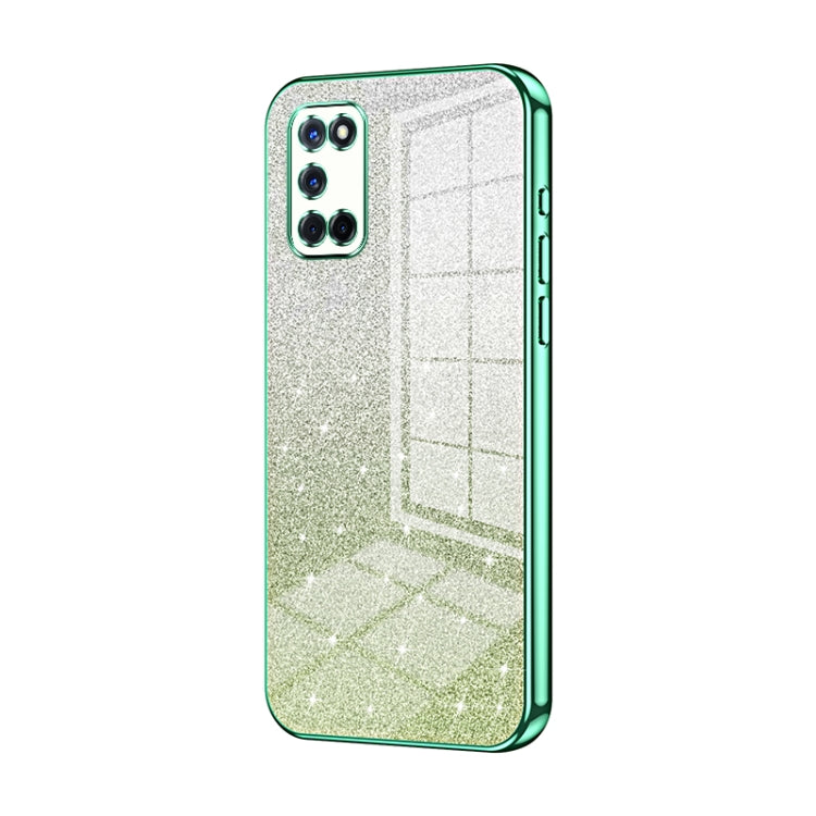 Gradient Glitter Powder Electroplated Phone Case, For OPPO A52 / A72 / A92, For OPPO Reno3 4G / F15 / A91, For OPPO Reno3 Pro, For OPPO A8 / A31 2020, For OPPO A91, For OPPO Reno2 Z / Reno2 F