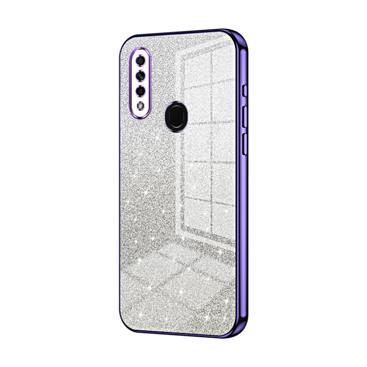 Gradient Glitter Powder Electroplated Phone Case, For OPPO A52 / A72 / A92, For OPPO Reno3 4G / F15 / A91, For OPPO Reno3 Pro, For OPPO A8 / A31 2020, For OPPO A91, For OPPO Reno2 Z / Reno2 F