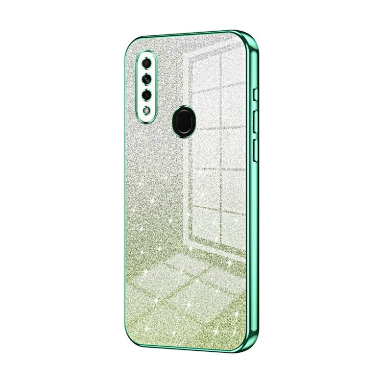 Gradient Glitter Powder Electroplated Phone Case, For OPPO A52 / A72 / A92, For OPPO Reno3 4G / F15 / A91, For OPPO Reno3 Pro, For OPPO A8 / A31 2020, For OPPO A91, For OPPO Reno2 Z / Reno2 F