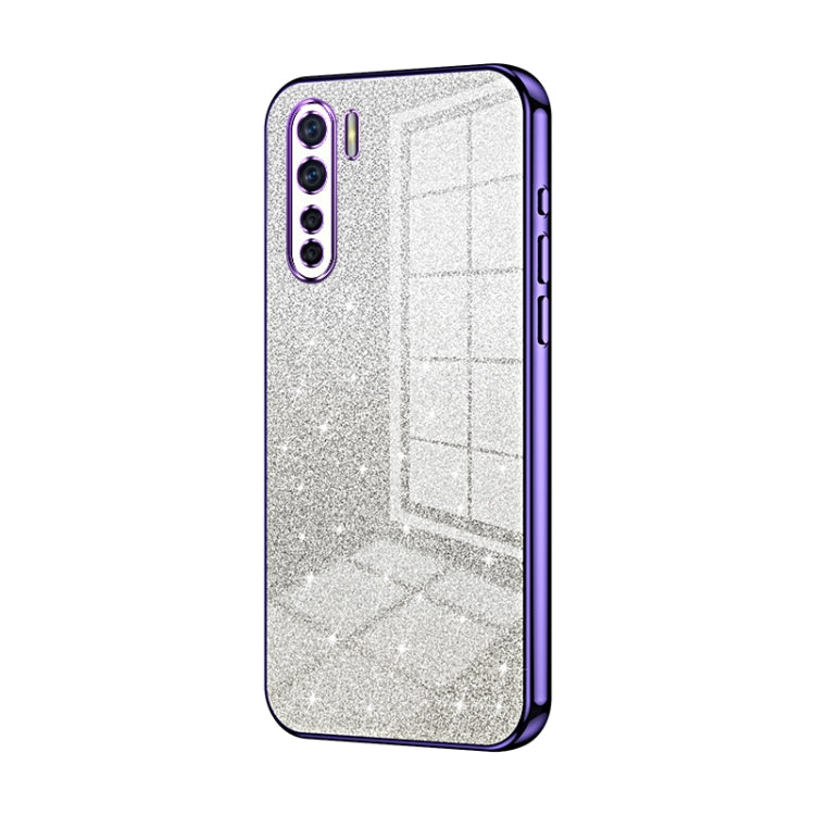 Gradient Glitter Powder Electroplated Phone Case, For OPPO A52 / A72 / A92, For OPPO Reno3 4G / F15 / A91, For OPPO Reno3 Pro, For OPPO A8 / A31 2020, For OPPO A91, For OPPO Reno2 Z / Reno2 F