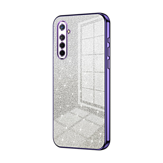 Gradient Glitter Powder Electroplated Phone Case, For OPPO K5 / Realme XT/XT 730G, For OPPO A11x / A9 2020, For OPPO Reno2
