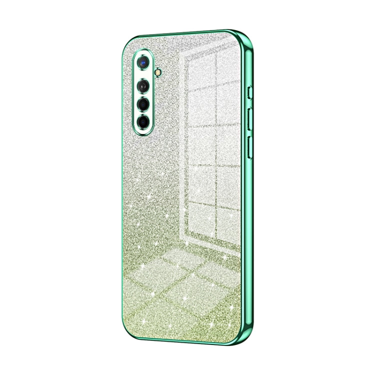 Gradient Glitter Powder Electroplated Phone Case, For OPPO K5 / Realme XT/XT 730G, For OPPO A11x / A9 2020, For OPPO Reno2