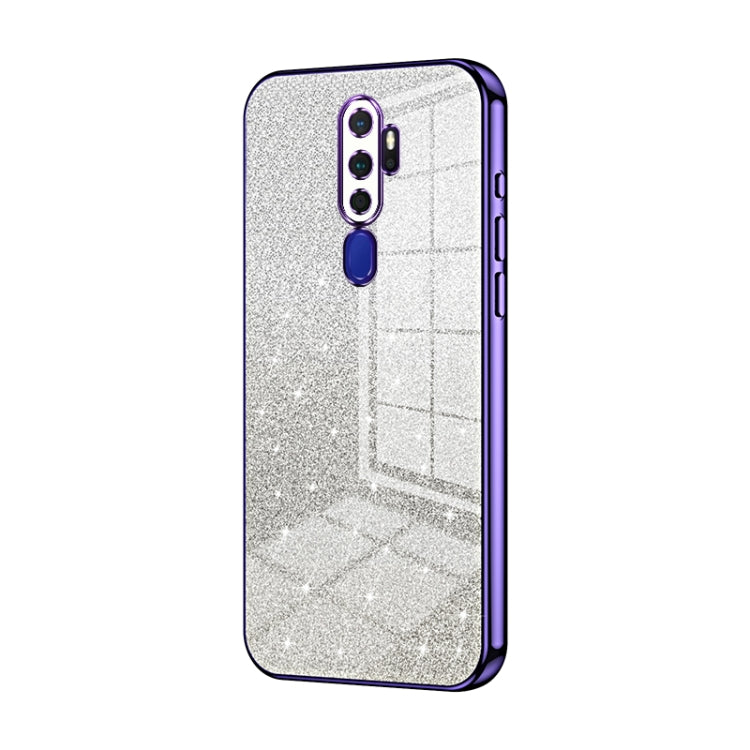 Gradient Glitter Powder Electroplated Phone Case, For OPPO K5 / Realme XT/XT 730G, For OPPO A11x / A9 2020, For OPPO Reno2
