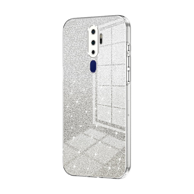 Gradient Glitter Powder Electroplated Phone Case, For OPPO K5 / Realme XT/XT 730G, For OPPO A11x / A9 2020, For OPPO Reno2