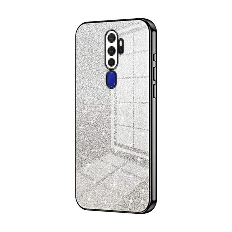 Gradient Glitter Powder Electroplated Phone Case, For OPPO K5 / Realme XT/XT 730G, For OPPO A11x / A9 2020, For OPPO Reno2