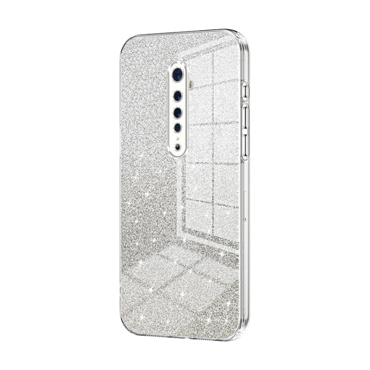 Gradient Glitter Powder Electroplated Phone Case, For OPPO K5 / Realme XT/XT 730G, For OPPO A11x / A9 2020, For OPPO Reno2