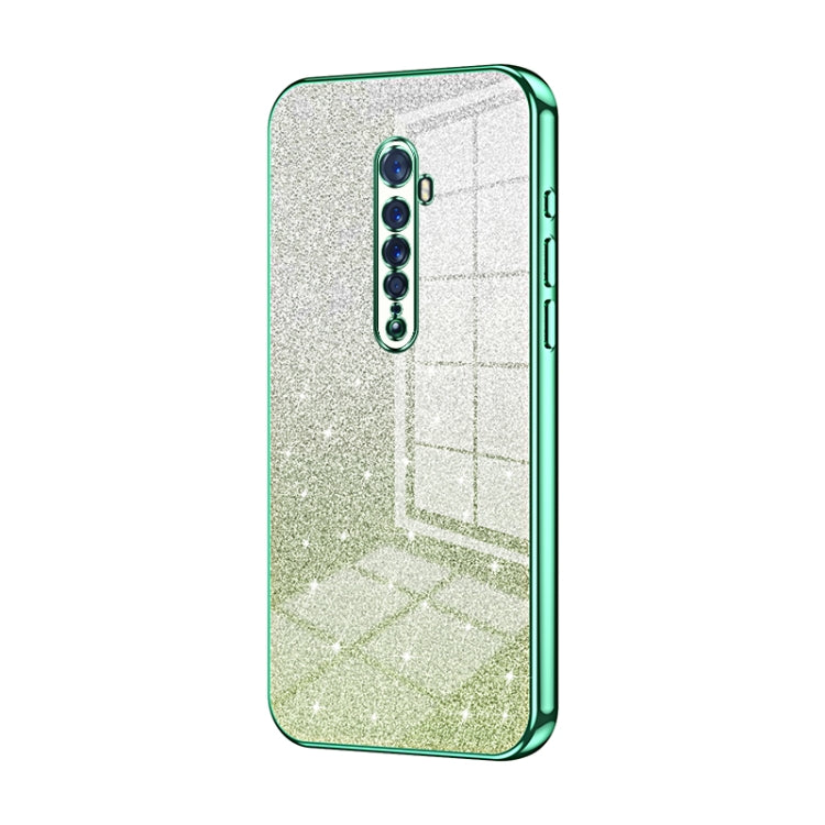 Gradient Glitter Powder Electroplated Phone Case, For OPPO K5 / Realme XT/XT 730G, For OPPO A11x / A9 2020, For OPPO Reno2