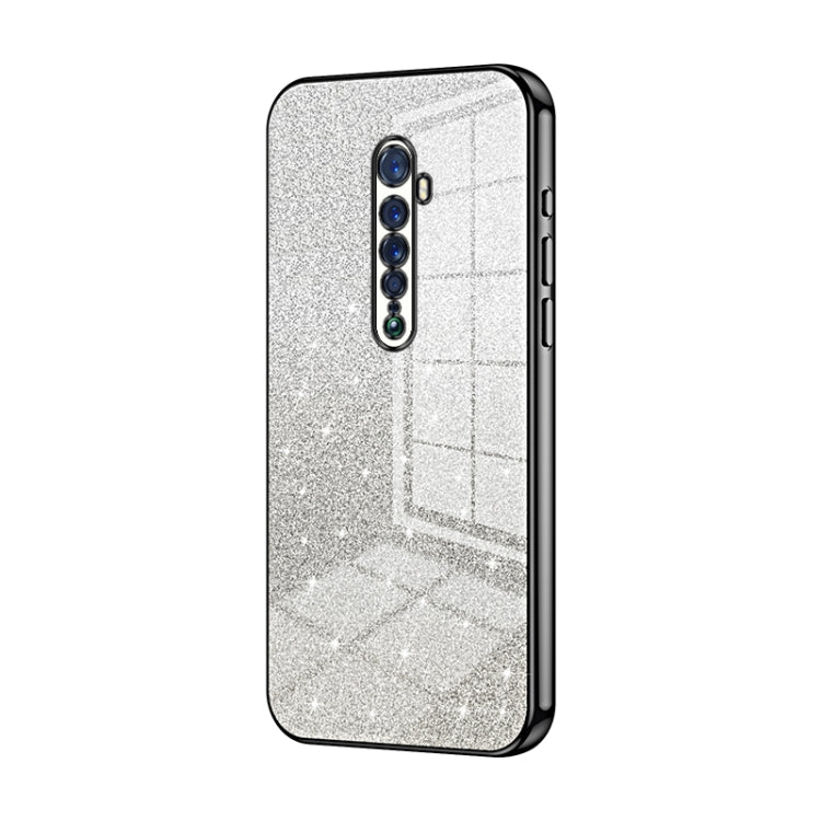 Gradient Glitter Powder Electroplated Phone Case, For OPPO K5 / Realme XT/XT 730G, For OPPO A11x / A9 2020, For OPPO Reno2