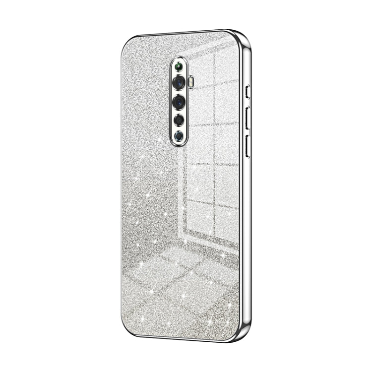 Gradient Glitter Powder Electroplated Phone Case, For OPPO A52 / A72 / A92, For OPPO Reno3 4G / F15 / A91, For OPPO Reno3 Pro, For OPPO A8 / A31 2020, For OPPO A91, For OPPO Reno2 Z / Reno2 F