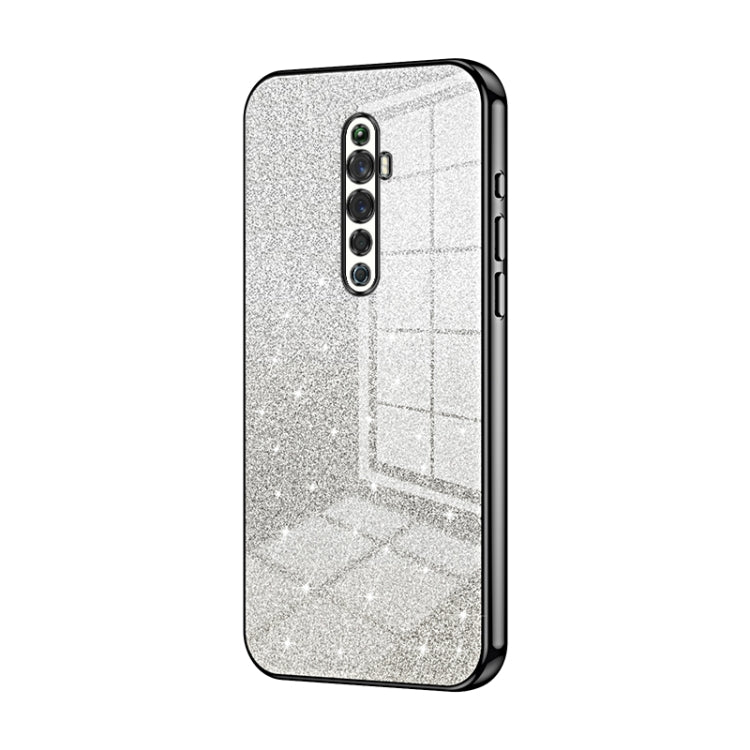 Gradient Glitter Powder Electroplated Phone Case, For OPPO A52 / A72 / A92, For OPPO Reno3 4G / F15 / A91, For OPPO Reno3 Pro, For OPPO A8 / A31 2020, For OPPO A91, For OPPO Reno2 Z / Reno2 F