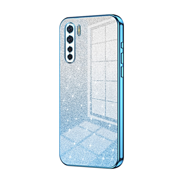 Gradient Glitter Powder Electroplated Phone Case, For OPPO A52 / A72 / A92, For OPPO Reno3 4G / F15 / A91, For OPPO Reno3 Pro, For OPPO A8 / A31 2020, For OPPO A91, For OPPO Reno2 Z / Reno2 F