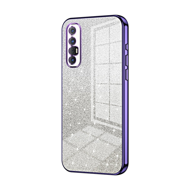 Gradient Glitter Powder Electroplated Phone Case, For OPPO A52 / A72 / A92, For OPPO Reno3 4G / F15 / A91, For OPPO Reno3 Pro, For OPPO A8 / A31 2020, For OPPO A91, For OPPO Reno2 Z / Reno2 F