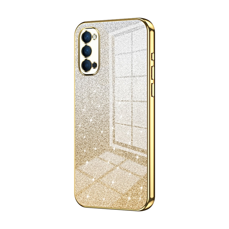 Gradient Glitter Powder Electroplated Phone Case, For OPPO A92s / Reno4 Z 5G, For OPPO A72 5G / A73 5G, For OPPO Reno4 SE, For OPPO Reno3 5G / Find X2 Lite, For OPPO Reno4, For OPPO Reno4 Pro