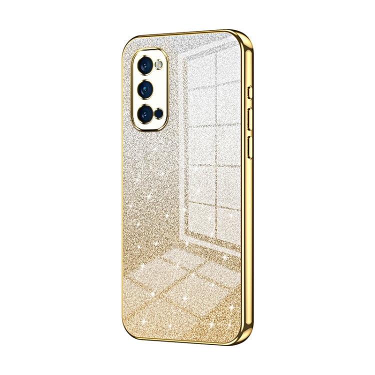 Gradient Glitter Powder Electroplated Phone Case, For OPPO A92s / Reno4 Z 5G, For OPPO A72 5G / A73 5G, For OPPO Reno4 SE, For OPPO Reno3 5G / Find X2 Lite, For OPPO Reno4, For OPPO Reno4 Pro