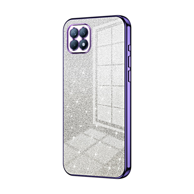 Gradient Glitter Powder Electroplated Phone Case, For OPPO A92s / Reno4 Z 5G, For OPPO A72 5G / A73 5G, For OPPO Reno4 SE, For OPPO Reno3 5G / Find X2 Lite, For OPPO Reno4, For OPPO Reno4 Pro