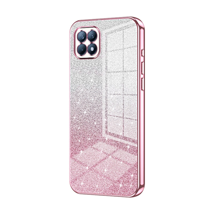 Gradient Glitter Powder Electroplated Phone Case, For OPPO A92s / Reno4 Z 5G, For OPPO A72 5G / A73 5G, For OPPO Reno4 SE, For OPPO Reno3 5G / Find X2 Lite, For OPPO Reno4, For OPPO Reno4 Pro