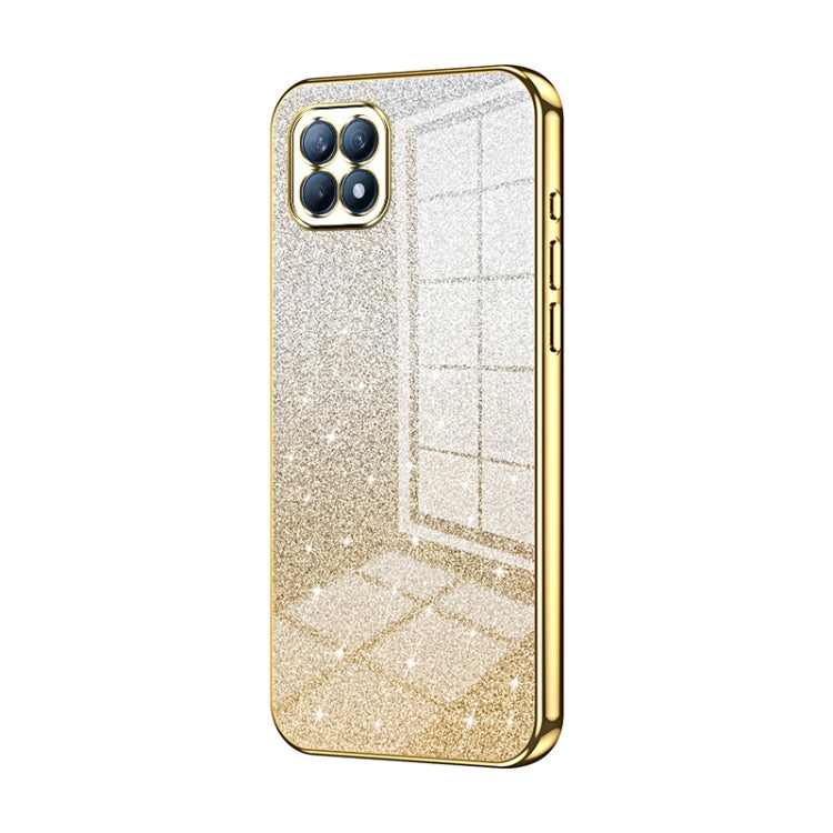 Gradient Glitter Powder Electroplated Phone Case, For OPPO A92s / Reno4 Z 5G, For OPPO A72 5G / A73 5G, For OPPO Reno4 SE, For OPPO Reno3 5G / Find X2 Lite, For OPPO Reno4, For OPPO Reno4 Pro