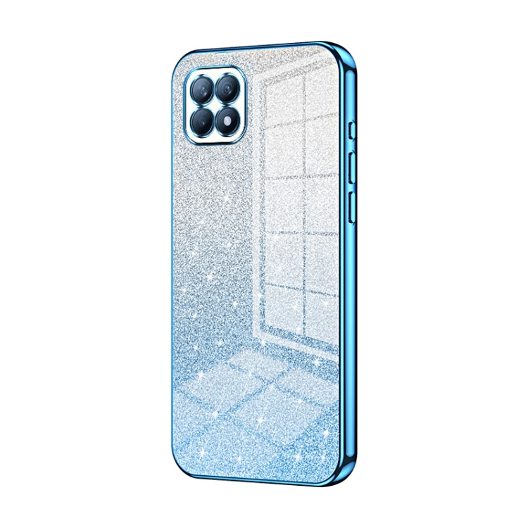 Gradient Glitter Powder Electroplated Phone Case, For OPPO A92s / Reno4 Z 5G, For OPPO A72 5G / A73 5G, For OPPO Reno4 SE, For OPPO Reno3 5G / Find X2 Lite, For OPPO Reno4, For OPPO Reno4 Pro