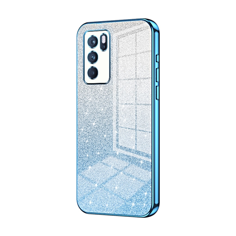 Gradient Glitter Powder Electroplated Phone Case, For OPPO Reno7 SE, For OPPO K9 Pro, For OPPO A93s 5G, For OPPO Reno6 Indian / Malay, For OPPO Reno6 Pro Indian, For OPPO K9