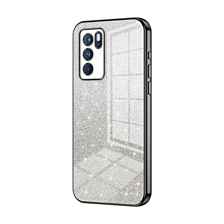 Gradient Glitter Powder Electroplated Phone Case, For OPPO Reno7 SE, For OPPO K9 Pro, For OPPO A93s 5G, For OPPO Reno6 Indian / Malay, For OPPO Reno6 Pro Indian, For OPPO K9