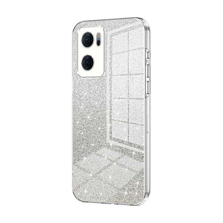 Gradient Glitter Powder Electroplated Phone Case, For OPPO A36 / A76 / A96 4G Global, For OPPO A55 5G / A56 / A53s 5G, For OPPO A53 2020 / A32 / A11s, For OPPO K9x, For OPPO Reno7 Pro, For OPPO Reno7 5G