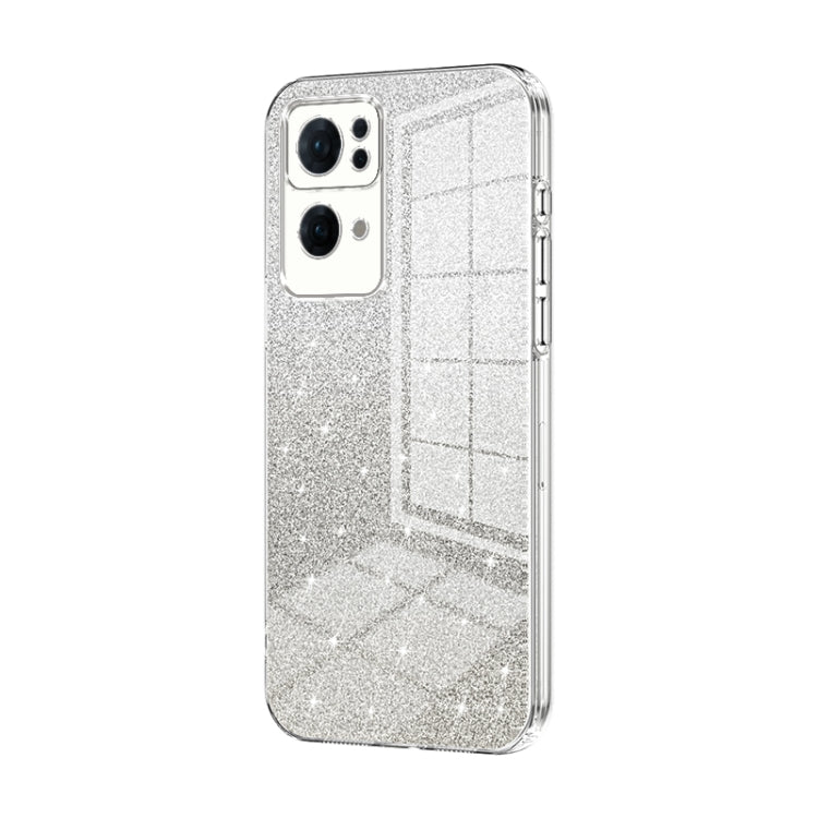 Gradient Glitter Powder Electroplated Phone Case, For OPPO A36 / A76 / A96 4G Global, For OPPO A55 5G / A56 / A53s 5G, For OPPO A53 2020 / A32 / A11s, For OPPO K9x, For OPPO Reno7 Pro, For OPPO Reno7 5G