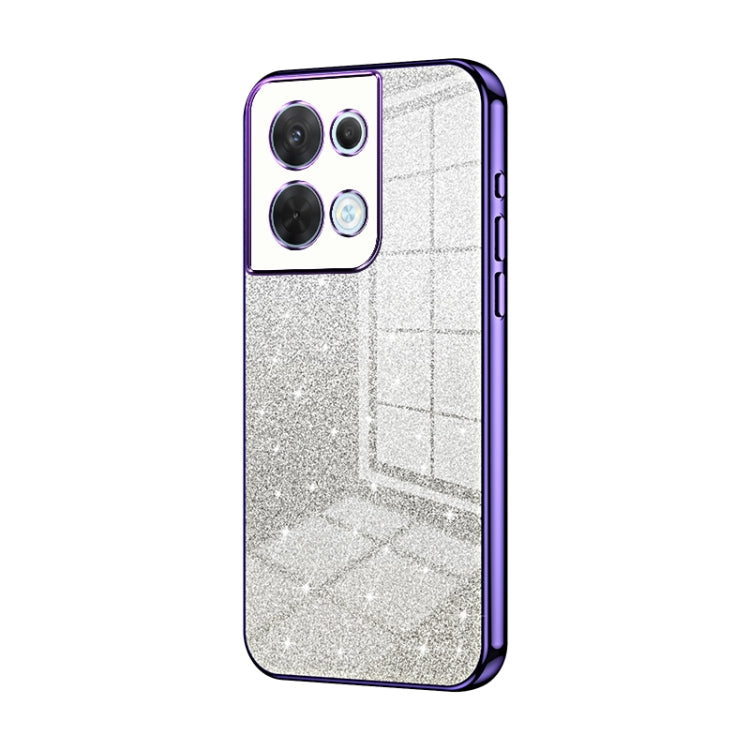 Gradient Glitter Powder Electroplated Phone Case, For OPPO Reno8, For OPPO Reno6 Pro+, For OPPO K10 Pro, For OPPO A57 5G, For OPPO Find X5 Pro, For OPPO Find X5