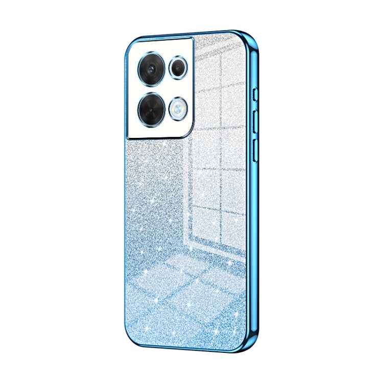 Gradient Glitter Powder Electroplated Phone Case, For OPPO Reno8, For OPPO Reno6 Pro+, For OPPO K10 Pro, For OPPO A57 5G, For OPPO Find X5 Pro, For OPPO Find X5