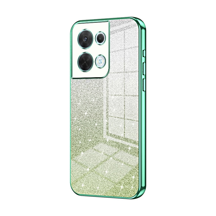 Gradient Glitter Powder Electroplated Phone Case, For OPPO Reno8, For OPPO Reno6 Pro+, For OPPO K10 Pro, For OPPO A57 5G, For OPPO Find X5 Pro, For OPPO Find X5