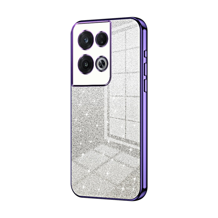 Gradient Glitter Powder Electroplated Phone Case, For OPPO Reno9 Pro+, For OPPO A1 Pro, For OPPO A17 / A17K, For OPPO K9s / K10 Energy, For OPPO Reno8 Pro+, For OPPO Reno8 Pro