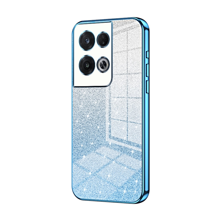 Gradient Glitter Powder Electroplated Phone Case, For OPPO Reno9 Pro+, For OPPO A1 Pro, For OPPO A17 / A17K, For OPPO K9s / K10 Energy, For OPPO Reno8 Pro+, For OPPO Reno8 Pro