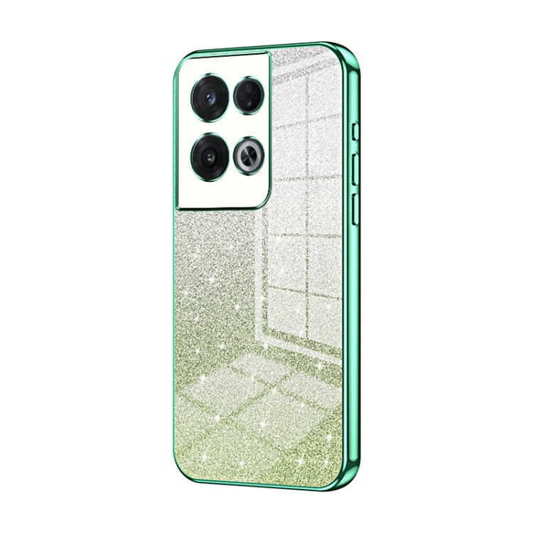 Gradient Glitter Powder Electroplated Phone Case, For OPPO Reno9 Pro+, For OPPO A1 Pro, For OPPO A17 / A17K, For OPPO K9s / K10 Energy, For OPPO Reno8 Pro+, For OPPO Reno8 Pro