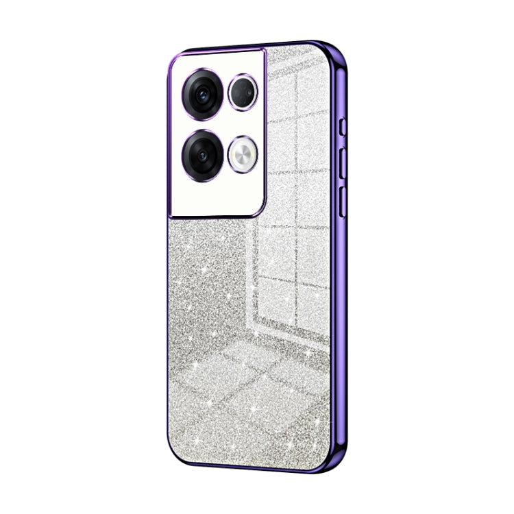 Gradient Glitter Powder Electroplated Phone Case, For OPPO Reno9 Pro+, For OPPO A1 Pro, For OPPO A17 / A17K, For OPPO K9s / K10 Energy, For OPPO Reno8 Pro+, For OPPO Reno8 Pro