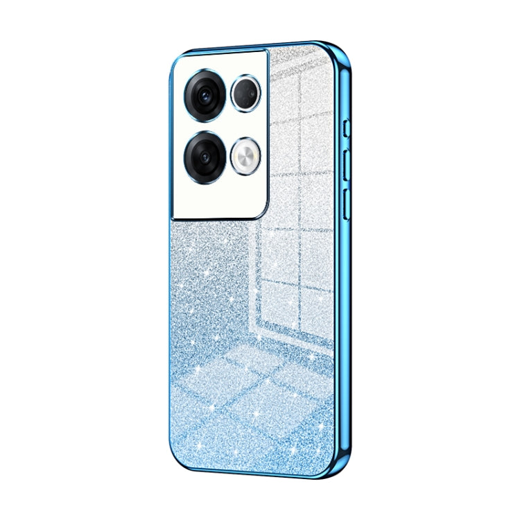 Gradient Glitter Powder Electroplated Phone Case, For OPPO Reno9 Pro+, For OPPO A1 Pro, For OPPO A17 / A17K, For OPPO K9s / K10 Energy, For OPPO Reno8 Pro+, For OPPO Reno8 Pro