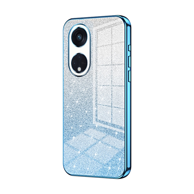 Gradient Glitter Powder Electroplated Phone Case, For OPPO Find X6 Pro, For OPPO Find X6, For OPPO Reno8 T 5G, For OPPO Reno7 Z 5G / F21 Pro 5G, For OPPO A58 5G / A58x 5G, For OPPO Reno9 / Reno9 Pro
