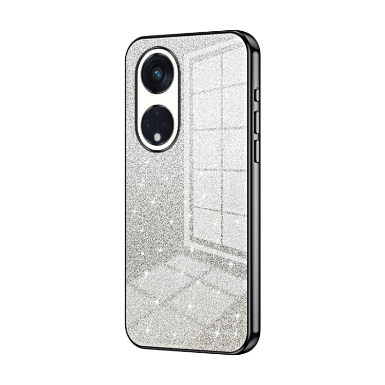 Gradient Glitter Powder Electroplated Phone Case, For OPPO Find X6 Pro, For OPPO Find X6, For OPPO Reno8 T 5G, For OPPO Reno7 Z 5G / F21 Pro 5G, For OPPO A58 5G / A58x 5G, For OPPO Reno9 / Reno9 Pro