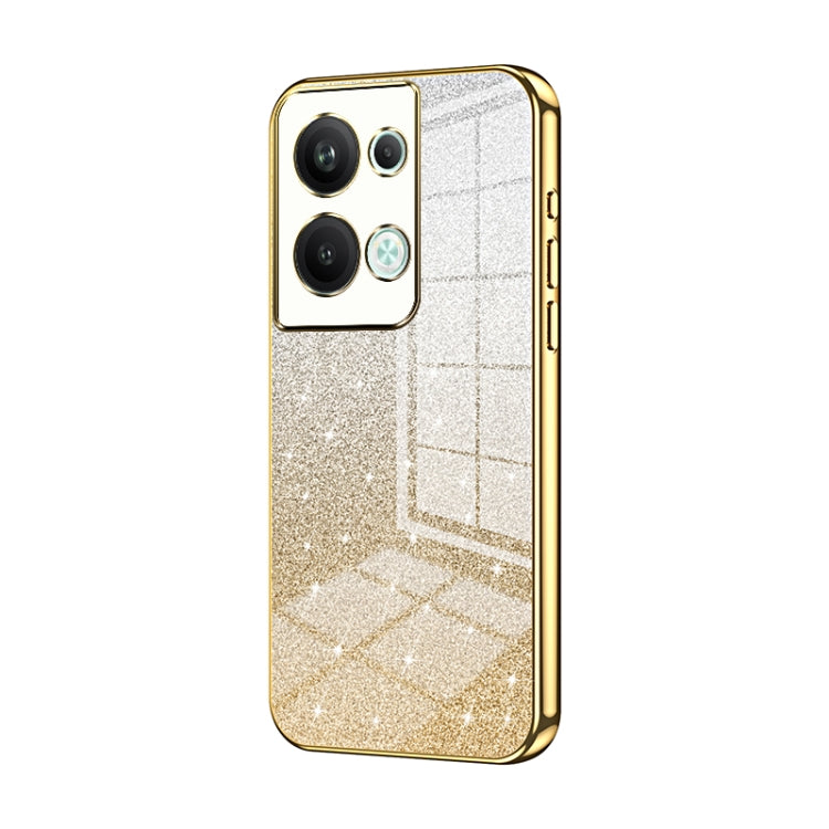 Gradient Glitter Powder Electroplated Phone Case, For OPPO Reno9 Pro+, For OPPO A1 Pro, For OPPO A17 / A17K, For OPPO K9s / K10 Energy, For OPPO Reno8 Pro+, For OPPO Reno8 Pro