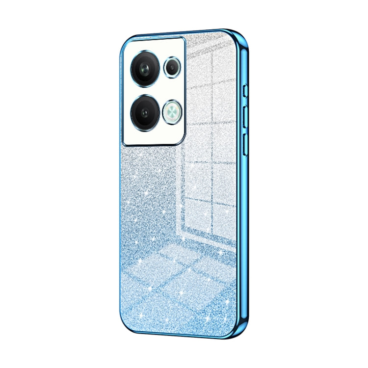 Gradient Glitter Powder Electroplated Phone Case, For OPPO Reno9 Pro+, For OPPO A1 Pro, For OPPO A17 / A17K, For OPPO K9s / K10 Energy, For OPPO Reno8 Pro+, For OPPO Reno8 Pro
