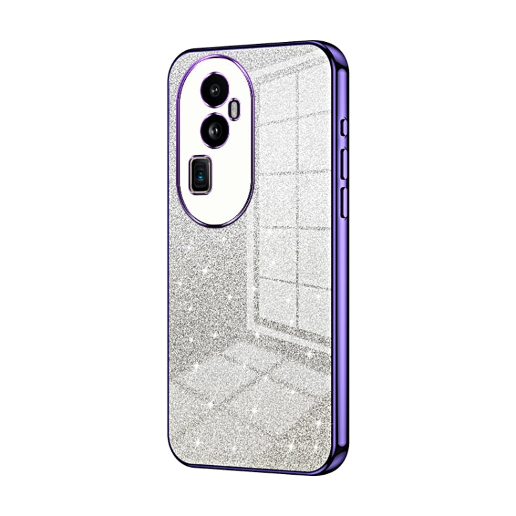 Gradient Glitter Powder Electroplated Phone Case, For OPPO A79 5G / A2, For OPPO A2m, For OPPO A2 Pro, For OPPO K11, For OPPO Reno10 / Reno10 Pro 5G Global, For OPPO Reno10 Pro+
