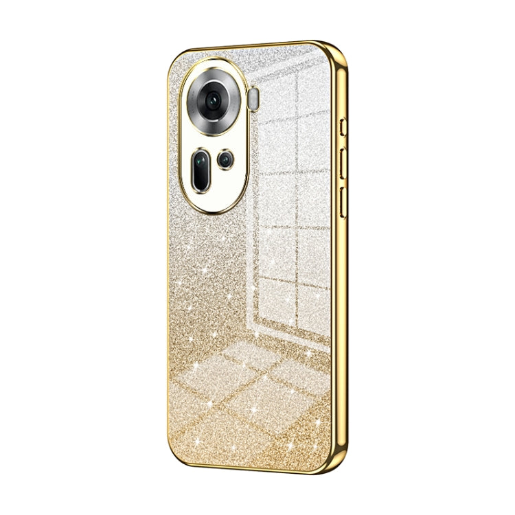 Gradient Glitter Powder Electroplated Phone Case, For OPPO A3x Global, For OPPO A3 Pro Global, For OPPO K12x, For OPPO A60, For OPPO A3 Pro, For OPPO Reno11 Global