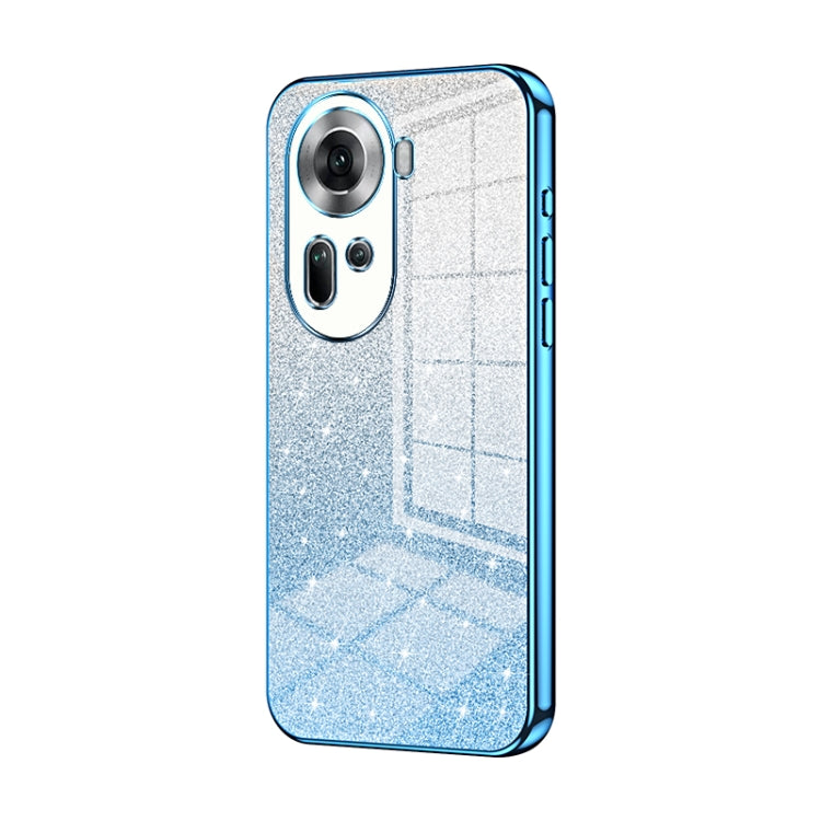 Gradient Glitter Powder Electroplated Phone Case, For OPPO A3x Global, For OPPO A3 Pro Global, For OPPO K12x, For OPPO A60, For OPPO A3 Pro, For OPPO Reno11 Global