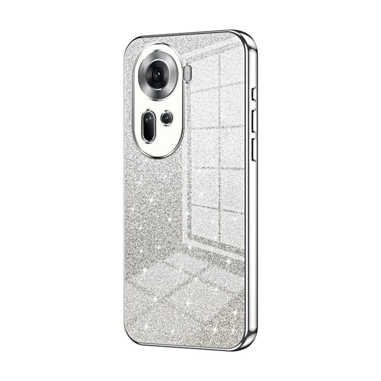 Gradient Glitter Powder Electroplated Phone Case, For OPPO A3x Global, For OPPO A3 Pro Global, For OPPO K12x, For OPPO A60, For OPPO A3 Pro, For OPPO Reno11 Global