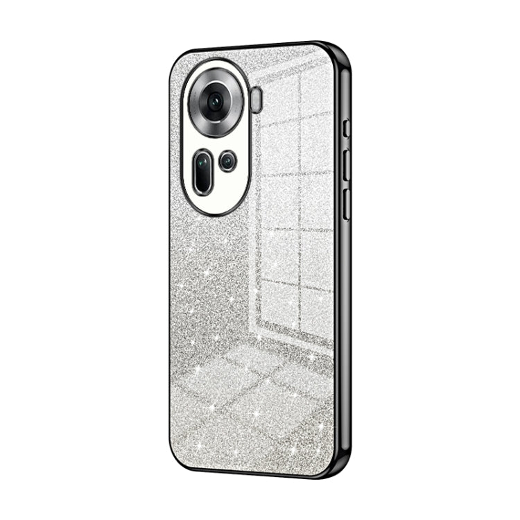 Gradient Glitter Powder Electroplated Phone Case, For OPPO A3x Global, For OPPO A3 Pro Global, For OPPO K12x, For OPPO A60, For OPPO A3 Pro, For OPPO Reno11 Global