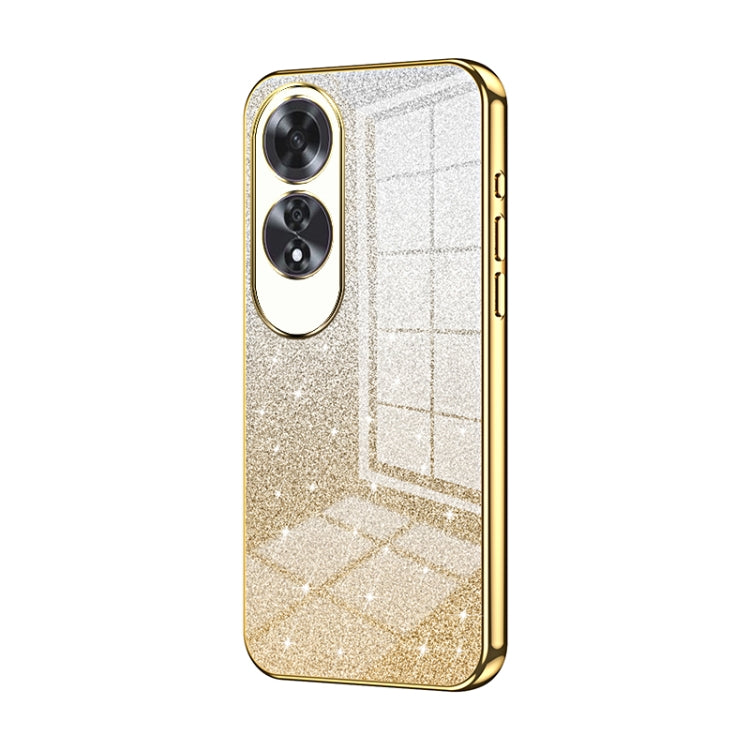 Gradient Glitter Powder Electroplated Phone Case, For OPPO A3x Global, For OPPO A3 Pro Global, For OPPO K12x, For OPPO A60, For OPPO A3 Pro, For OPPO Reno11 Global