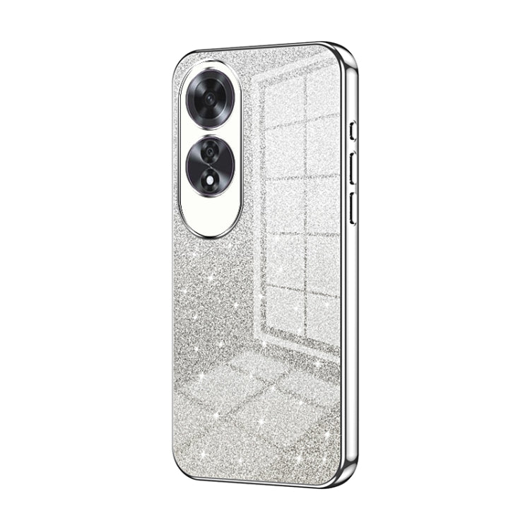 Gradient Glitter Powder Electroplated Phone Case, For OPPO A3x Global, For OPPO A3 Pro Global, For OPPO K12x, For OPPO A60, For OPPO A3 Pro, For OPPO Reno11 Global