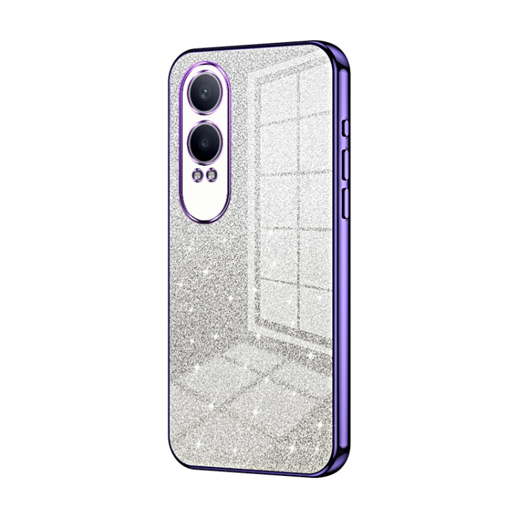 Gradient Glitter Powder Electroplated Phone Case, For OPPO A3x Global, For OPPO A3 Pro Global, For OPPO K12x, For OPPO A60, For OPPO A3 Pro, For OPPO Reno11 Global