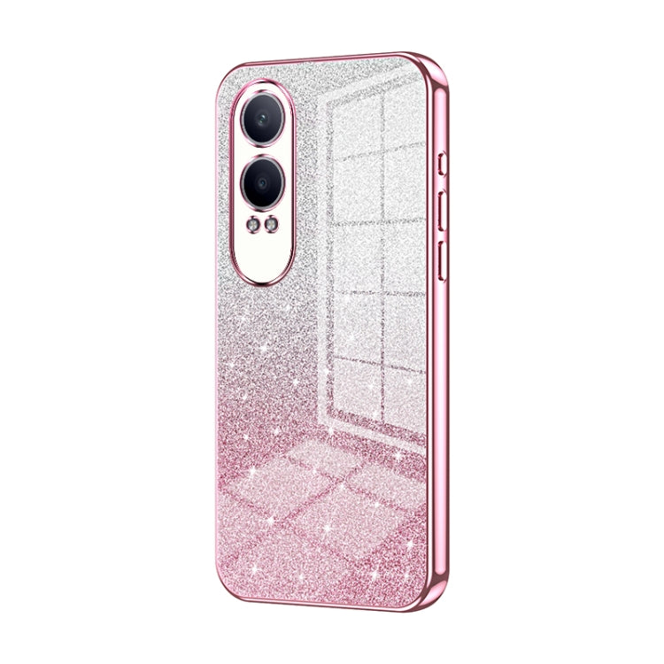 Gradient Glitter Powder Electroplated Phone Case, For OPPO A3x Global, For OPPO A3 Pro Global, For OPPO K12x, For OPPO A60, For OPPO A3 Pro, For OPPO Reno11 Global